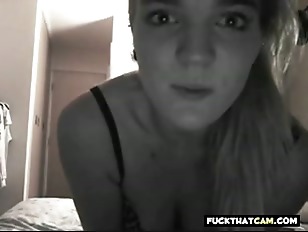 Teen British chav slut masterbating and squirting on webcam